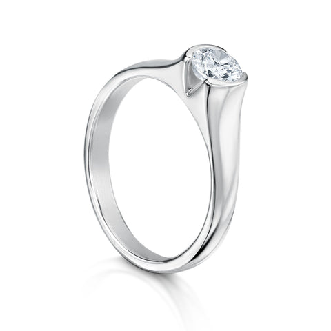 North Star 5mm Cubic Zirconia Ring by Sheila Fleet Jewellery