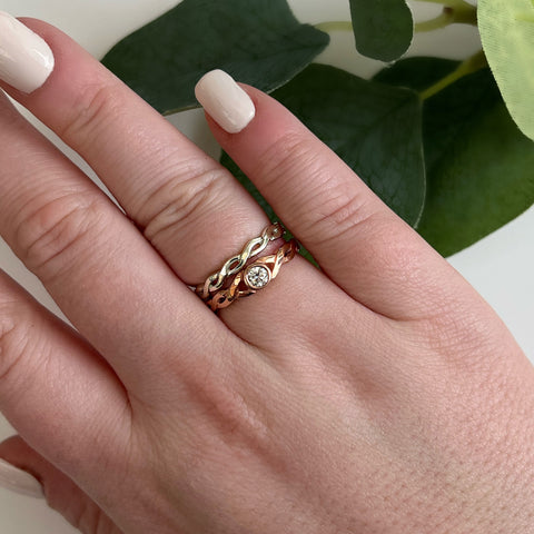 Celtic Twist Band in Sterling Silver by Sheila Fleet Jewellery