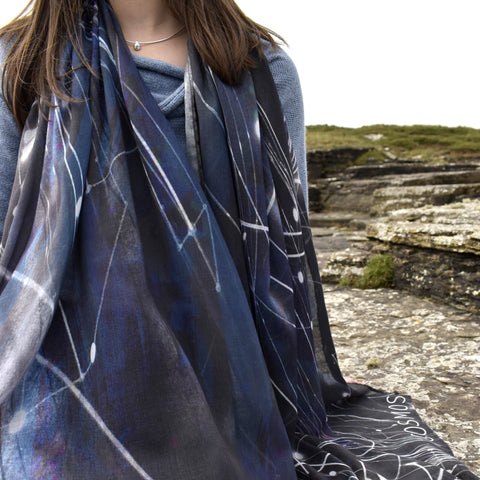 Cosmos Scarf by Sheila Fleet