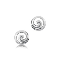 Birsay Disc Petite Stud Earrings in Sterling Silver by Sheila Fleet Jewellery