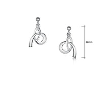 Tidal Small Drop Earrings in Sterling Silver by Sheila Fleet Jewellery