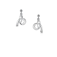 Tidal Small Drop Earrings in Sterling Silver by Sheila Fleet Jewellery