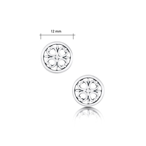 Cathedral ‘St Magnus II’ Small Stud Earrings in Sterling Silver by Sheila Fleet Jewellery