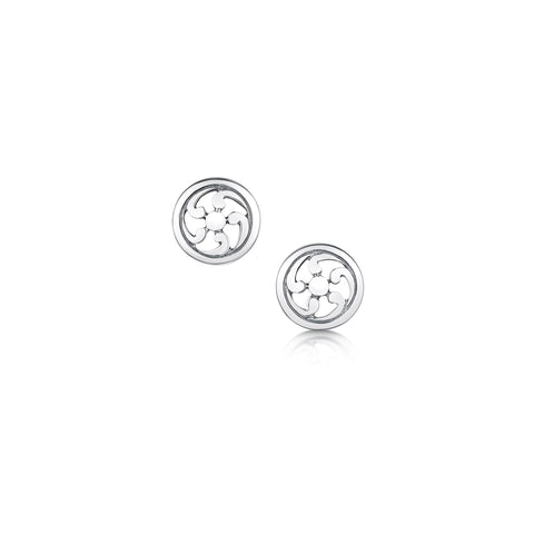 Cathedral ‘St Magnus III’ Petite Stud Earrings in Sterling Silver by Sheila Fleet Jewellery