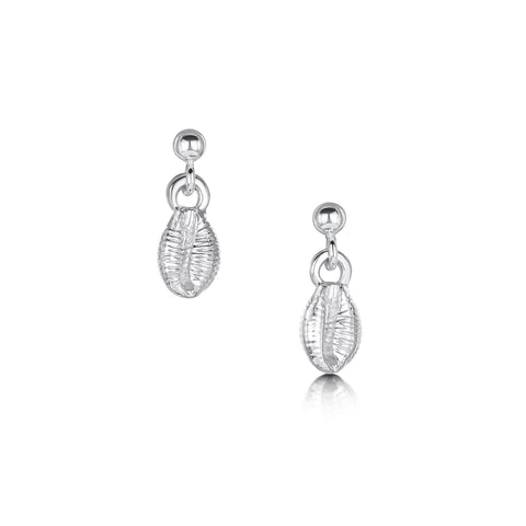 Groatie Buckie Drop Earrings in Sterling Silver by Sheila Fleet Jewellery