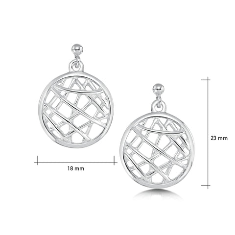 Creel Drop Earrings in Sterling Silver
