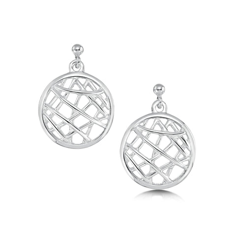 Creel Drop Earrings in Sterling Silver