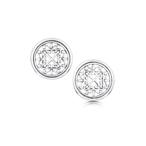 Cathedral ‘St Magnus I’ Stud Earrings in Sterling Silver by Sheila Fleet Jewellery