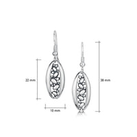 Captivate Drop Earrings in Sterling Silver by Sheila Fleet Jewellery