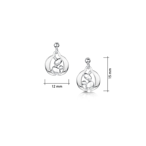 Captivate Small Drop Earrings in Sterling Silver