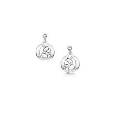 Captivate Small Drop Earrings in Sterling Silver by Sheila Fleet Jewellery