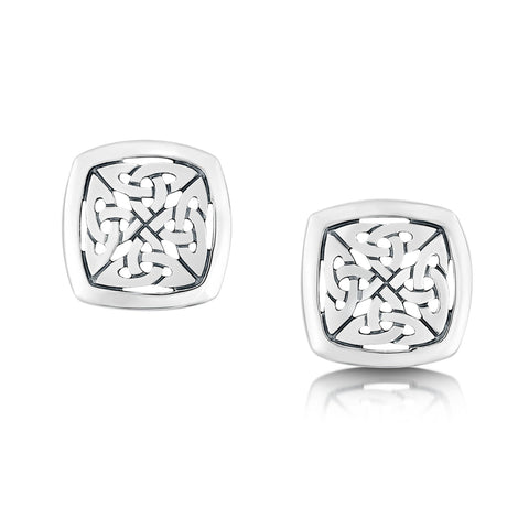 The Lover’s Knot Silver Stud Earrings by Sheila Fleet Jewellery