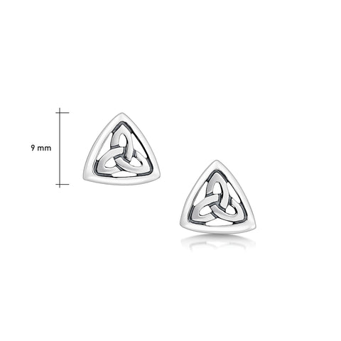 Book of Kells Trinity Knot Stud Earrings by Sheila Fleet Jewellery