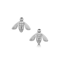 Honeybee Large Stud Earrings in Sterling Silver by Sheila Fleet Jewellery