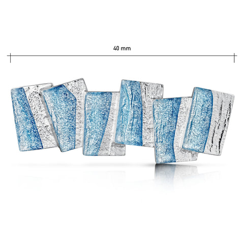 Flagstone Brooch in Slate Enamel by Sheila Fleet Jewellery