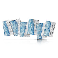 Flagstone Brooch in Slate Enamel by Sheila Fleet Jewellery