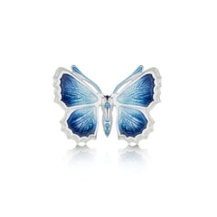 Holly Blue Butterfly Enamel Brooch by Sheila Fleet Jewellery