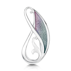 Mill Sands Enamel Brooch in Sterling Silver