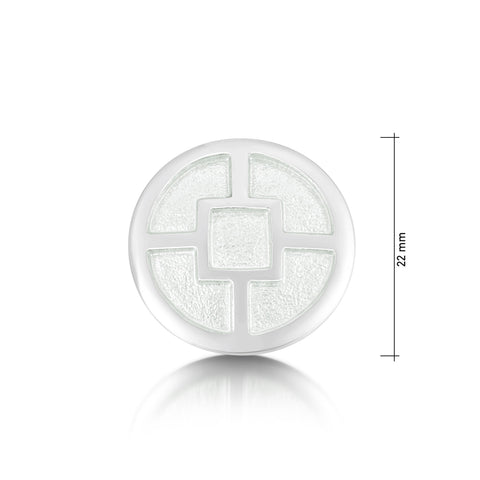 Mine Howe Brooch in Crystal Enamel