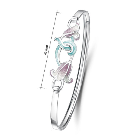 Bluebell Bangle in Pinkbell Enamel
