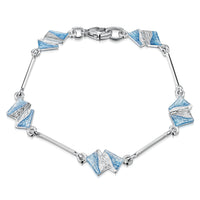 Flagstone Small Bracelet in Slate Enamel by Sheila Fleet Jewellery