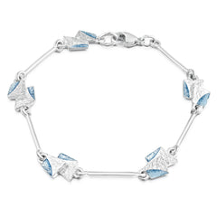 Standing Stones Enamel Bracelet in Sterling Silver by Sheila Fleet Jewellery