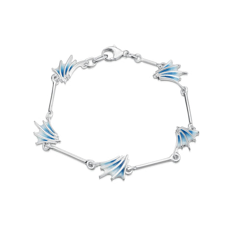 Cascade Small Enamel Bracelet in Sterling Silver by Sheila Fleet Jewellery