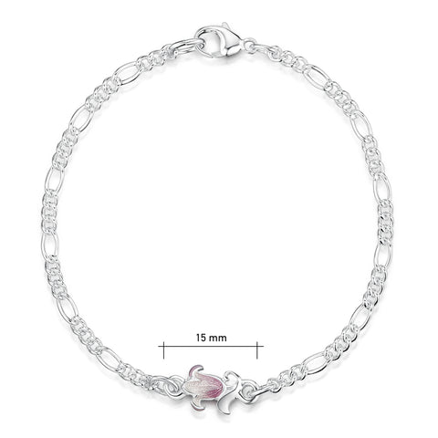 Small Bluebell Bracelet in Pinkbell Enamel
