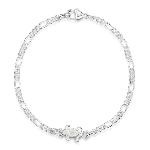 Small Bluebell Bracelet in Whitebell Enamel by Sheila Fleet Jewellery