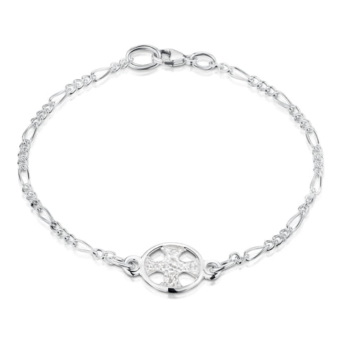 Cross of the Kirk Silver Bracelet in Crystal Enamel by Sheila Fleet Jewellery