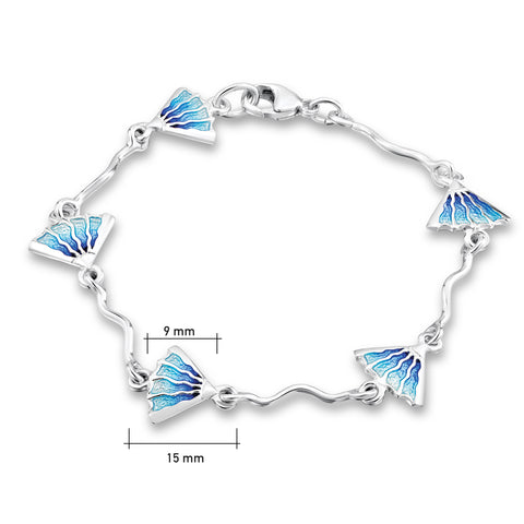 Ocean Enamel 5-link Bracelet