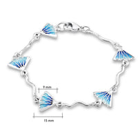 Ocean Enamel 5-link Bracelet