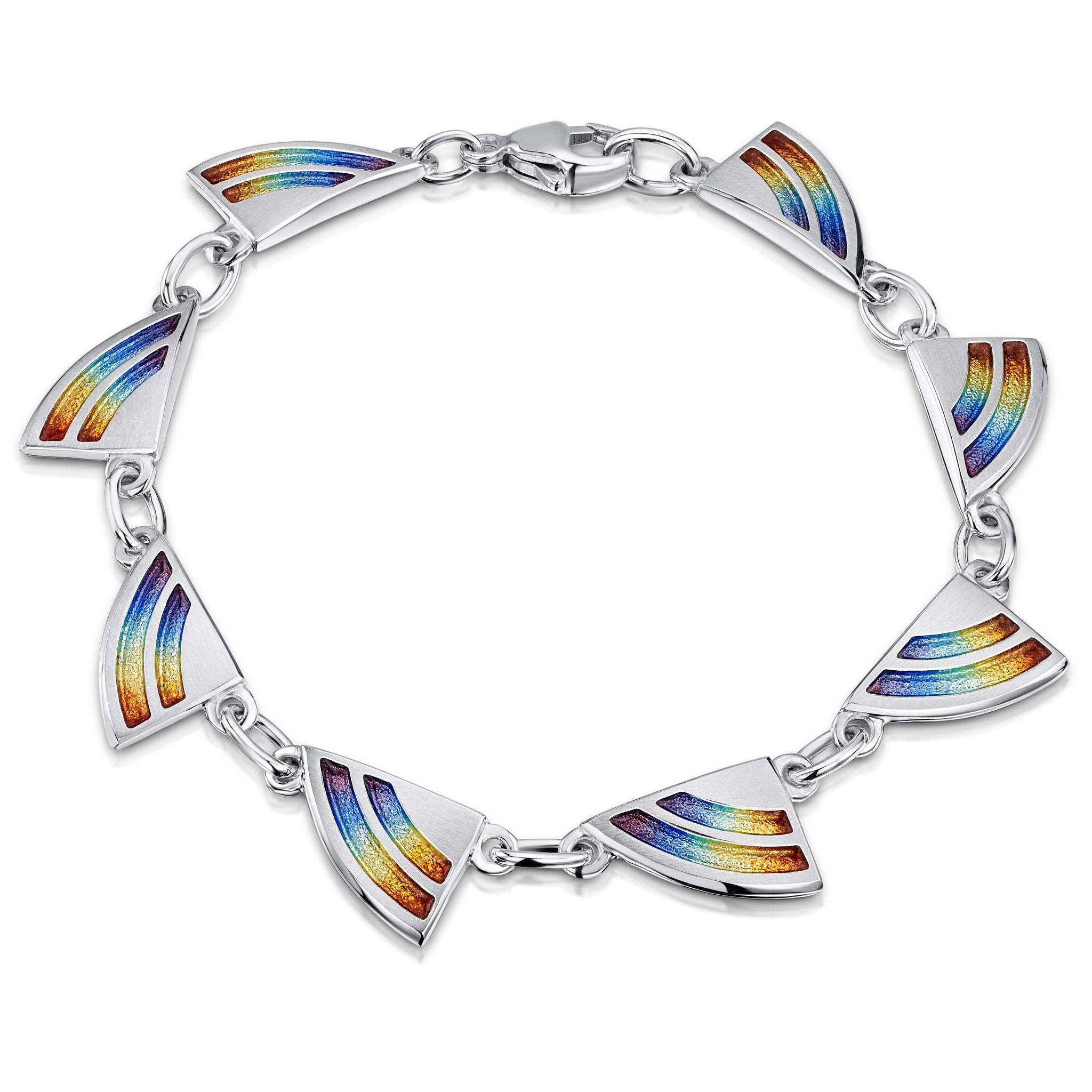 Silver hot sale rainbow bracelet