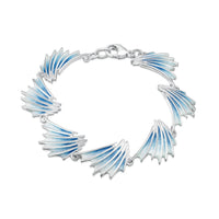 Cascade Enamel Bracelet in Sterling Silver by Sheila Fleet Jewellery