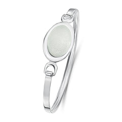 Shoreline Pebble Bangle in Crystal Enamel by Sheila Fleet Jewellery