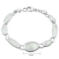 Shoreline Pebble Bracelet in Crystal Enamel by Sheila Fleet Jewellery