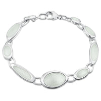 Shoreline Pebble Bracelet in Crystal Enamel by Sheila Fleet Jewellery
