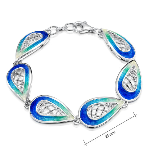 Tidal Treasures Bracelet in Ocean Hue Enamel