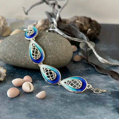 Tidal Treasures Bracelet in Ocean Hue Enamel