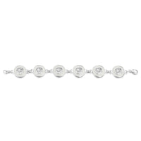 Creel Silver Pool Bracelet in Crystal Enamel by Sheila Fleet Jewellery