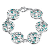 Creel Bracelet in Storm Enamel by Sheila Fleet Jewellery