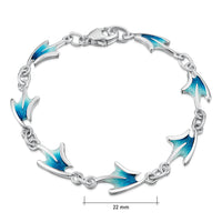 Sea Motion 7-link Bracelet in Tempest Enamel by Sheila Fleet Jewellery