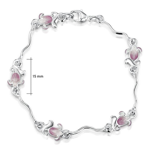 Bluebell Bracelet in Pinkbell Enamel