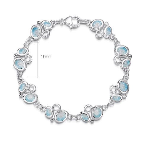 Arctic Stream 8-link Bracelet in Sterling Silver