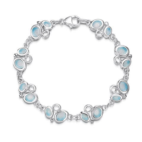Arctic Stream 8-link Bracelet in Sterling Silver by Sheila Fleet Jewellery
