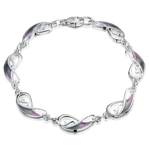 Mill Sands Enamel Bracelet in Sterling Silver