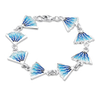 Ocean Enamel 8-link Bracelet by Sheila Fleet Jewellery