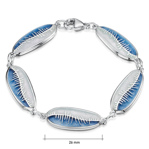 Skyran Enamel Dress Bracelet in Sterling Silver by Sheila Fleet Jewellery