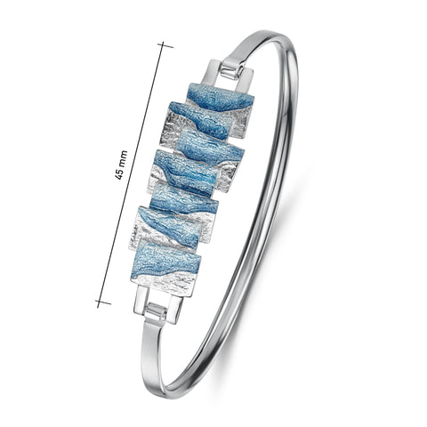 Flagstone Bangle in Slate Enamel by Sheila Fleet Jewellery
