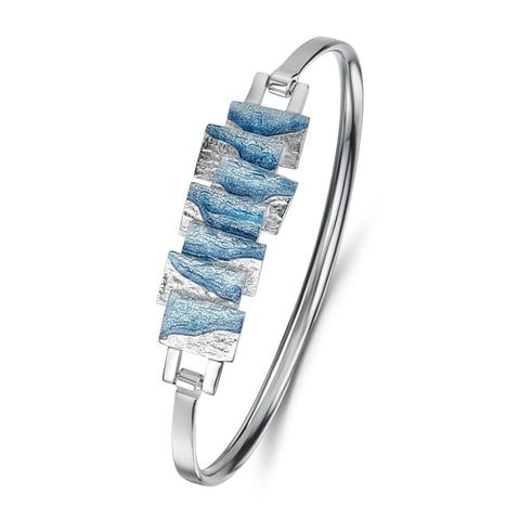 Flagstone Bangle in Slate Enamel by Sheila Fleet Jewellery